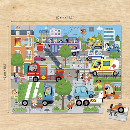 Janod Floor Puzzles City Life 36 Piece Puzzle