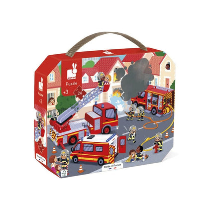 Janod Floor Puzzles Fireman 24 Piece Puzzle