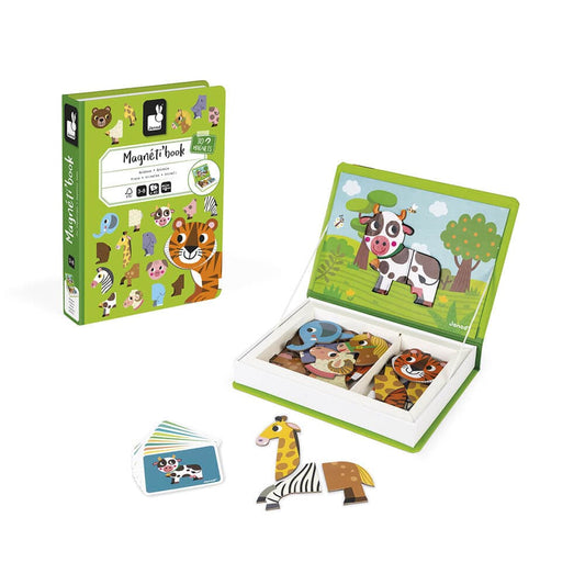 Janod Magnetic Building Sets Default Magneti'book - Animals