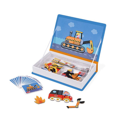 Janod Magnetic Building Sets Magneti'Book - Racers