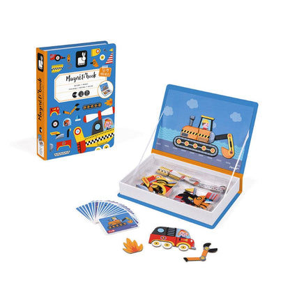 Janod Magnetic Building Sets Magneti'Book - Racers