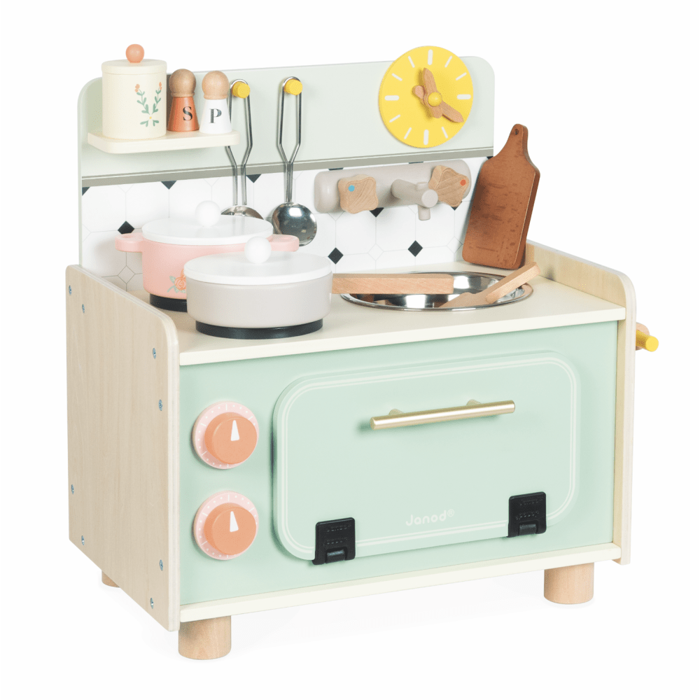 Janod Pretend Food & Cooking Toys Cottage Chic Mini Kitchenette