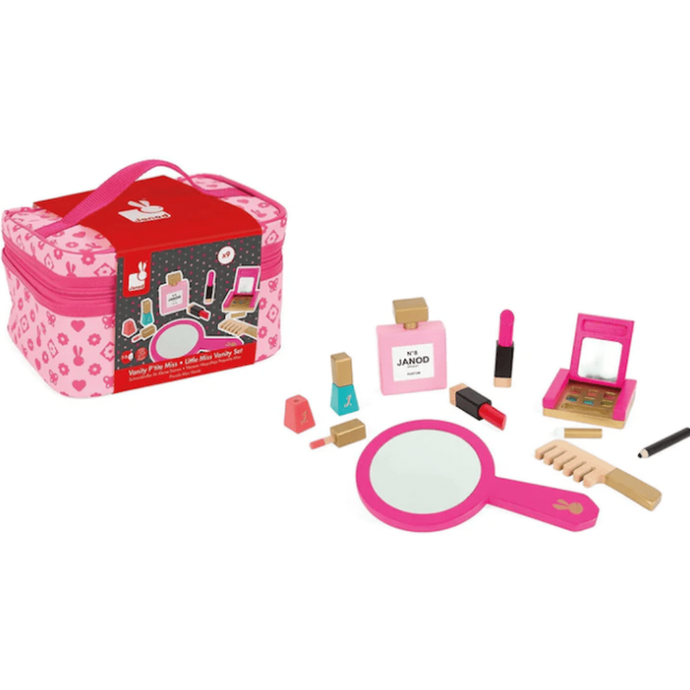 Janod Pretend Little Miss Vanity Case soft bag