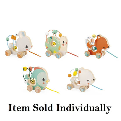 Janod Pull-Along Toys Default Animal Baby Looping Pull Toy (Assorted Styles)