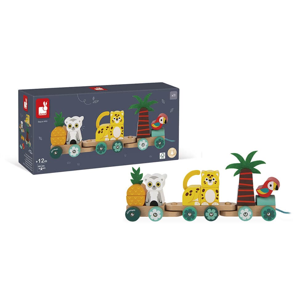 Janod Pull-Along Toys Default Tropik Pull Along Tropical Train