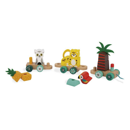 Janod Pull-Along Toys Default Tropik Pull Along Tropical Train