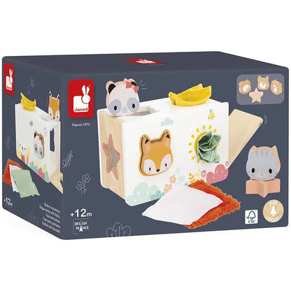 Janod Shape Sorters Pure Sensory Tissue Box