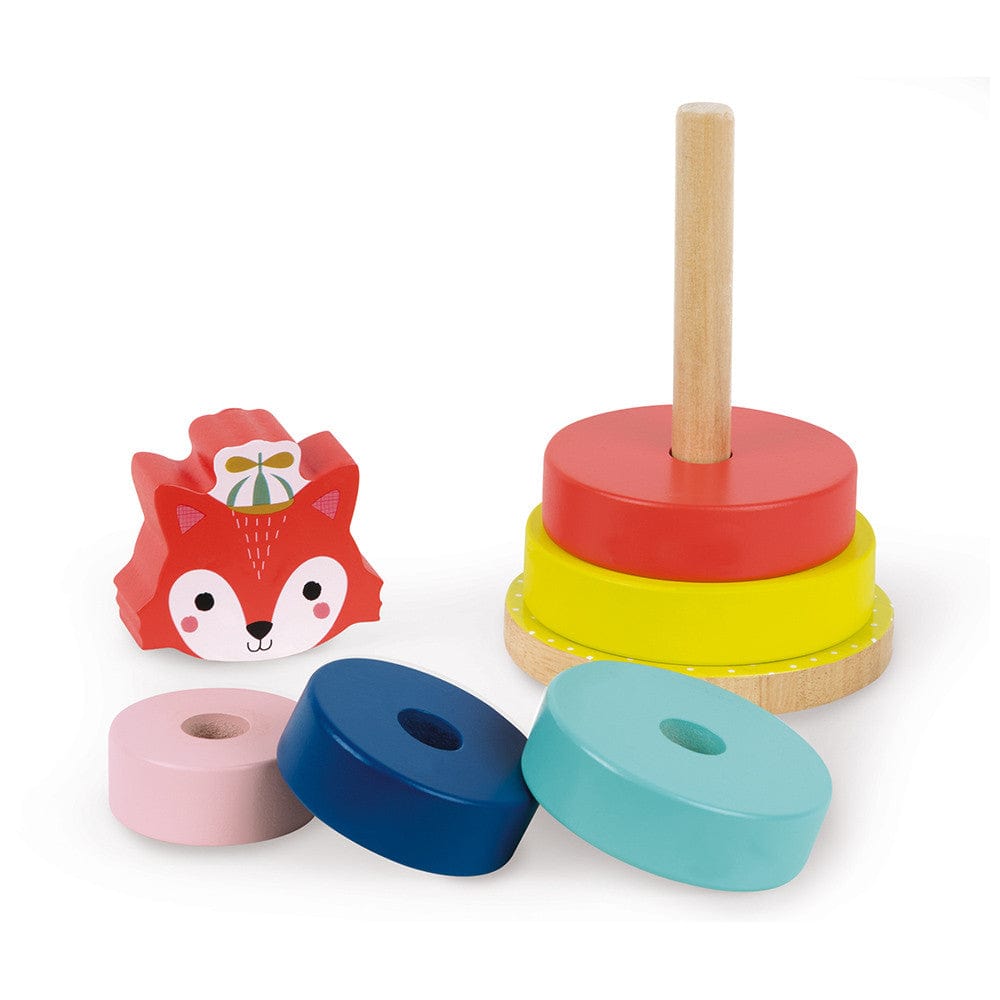 Janod Stack and Nest Toys Baby Forest Fox Stacker