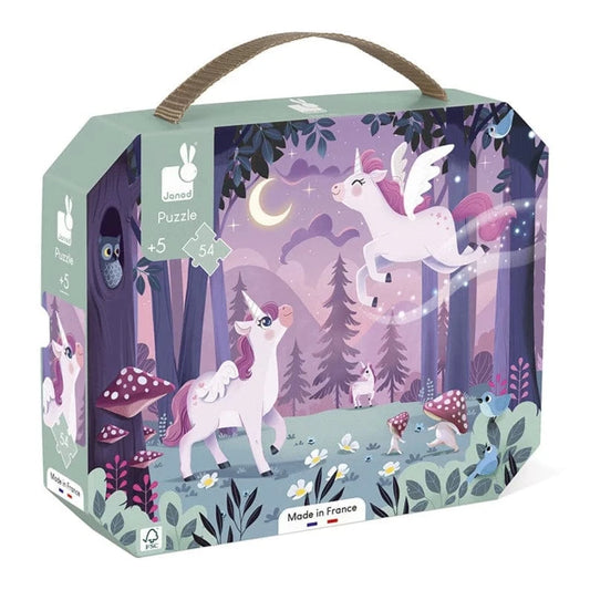 Janod Under 100 Piece Puzzles Default Magical Unicorn 64 Piece Puzzle