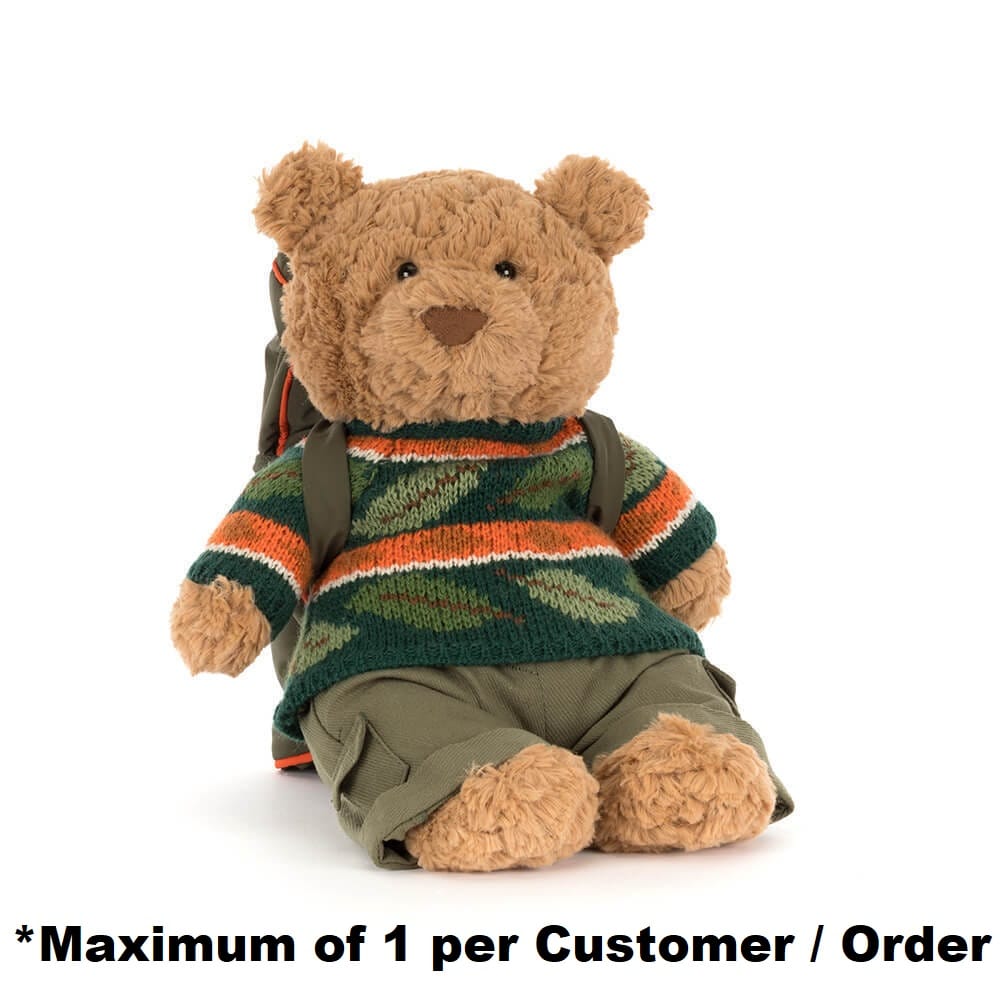Jellycat Plush Bears Bartholomew Bear Hiking
