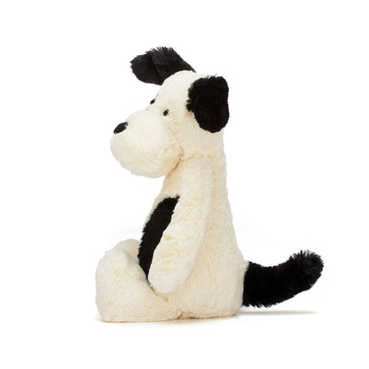 Jellycat Plush Dogs Bashful Black & Cream Puppy Medium