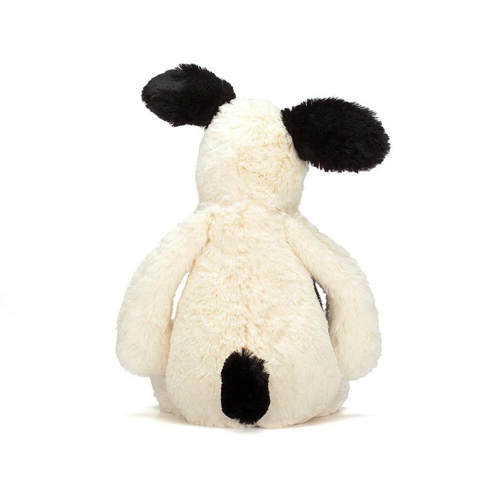 Jellycat Plush Dogs Bashful Black & Cream Puppy Medium