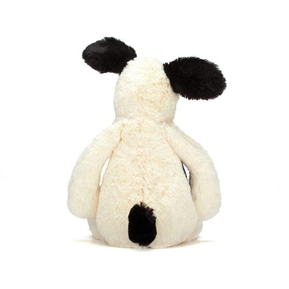 Jellycat Plush Dogs Bashful Black & Cream Puppy Medium