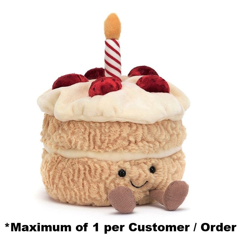 Jellycat Plush Food Amuseables Birthday Cake