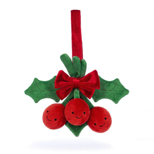 Jellycat Plush Holiday Default Amuseable Red Holly