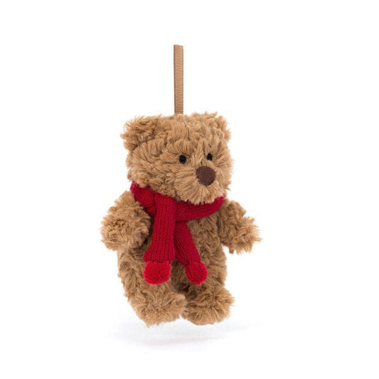 Jellycat Plush Holiday Default Bartholomew Bear Ornament