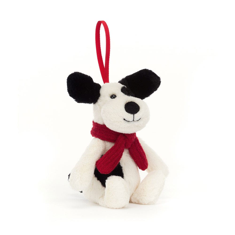 Jellycat Plush Holiday Default Bashful Puppy Ornament