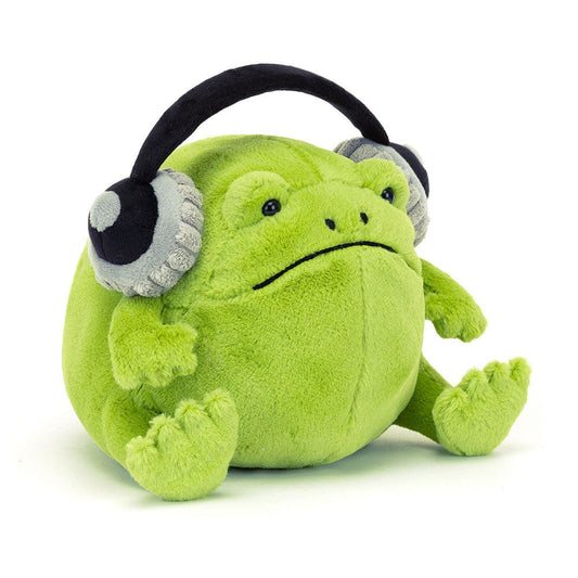 Jellycat Plush Ocean & Water Life Default Ricky Rain Frog Headphones