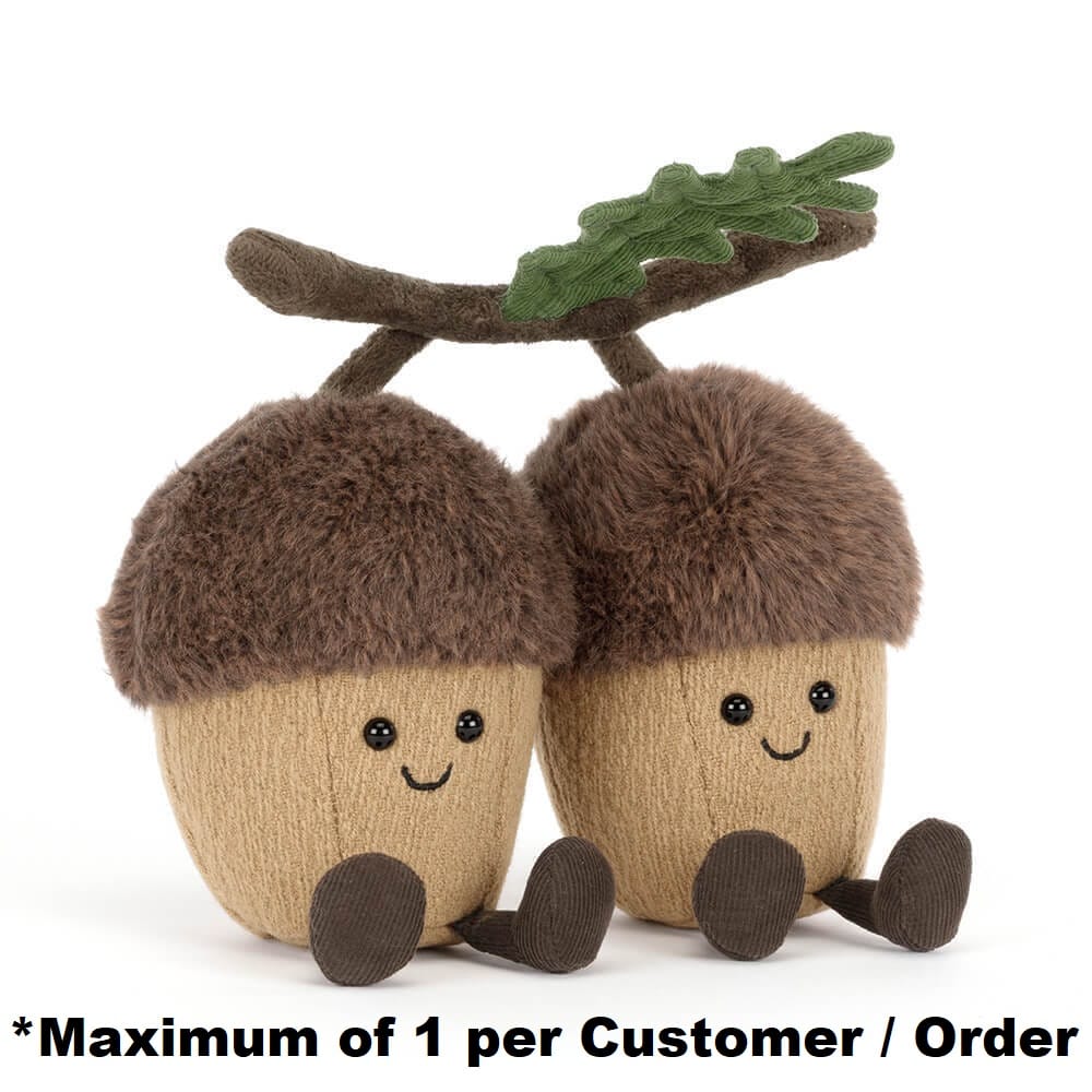 Jellycat Plush Woodland Amuseables Ort & Tum Acorns