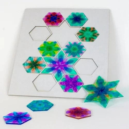 JoyJems Sticker Activity Sets JoyJems - Stars & Hexagons Suncatcher Kit
