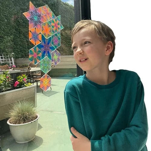 JoyJems Sticker Activity Sets JoyJems - Stars & Hexagons Suncatcher Kit