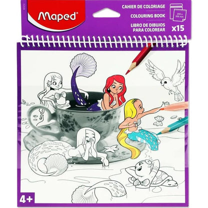 Juratoy Coloring & Painting Books Spiral Bound Coloring Book (Assorted Styles)
