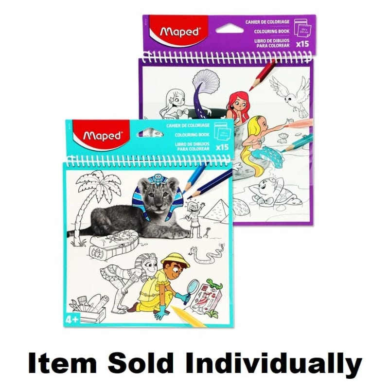 Juratoy Coloring & Painting Books Spiral Bound Coloring Book (Assorted Styles)