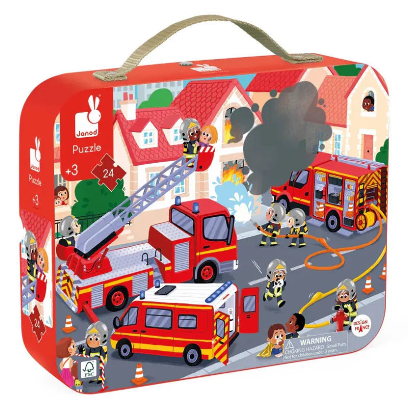 Juratoy Floor Puzzles Fireman 24 Piece Puzzle