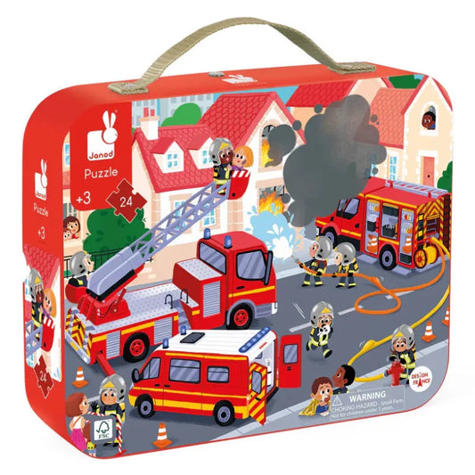 Juratoy Floor Puzzles Fireman 24 Piece Puzzle