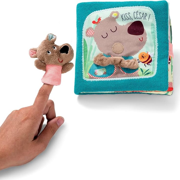 Juratoy Infant Sensory Toys Kiss César! Activity Book