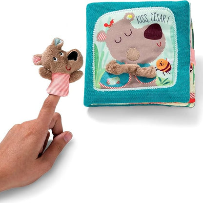 Juratoy Infant Sensory Toys Kiss César! Activity Book