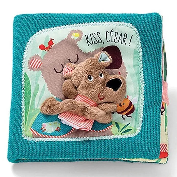 Juratoy Infant Sensory Toys Kiss César! Activity Book