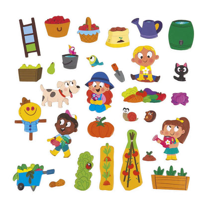 Juratoy Magnetic Activity Set Magneti'Stories - The Vegetable Garden