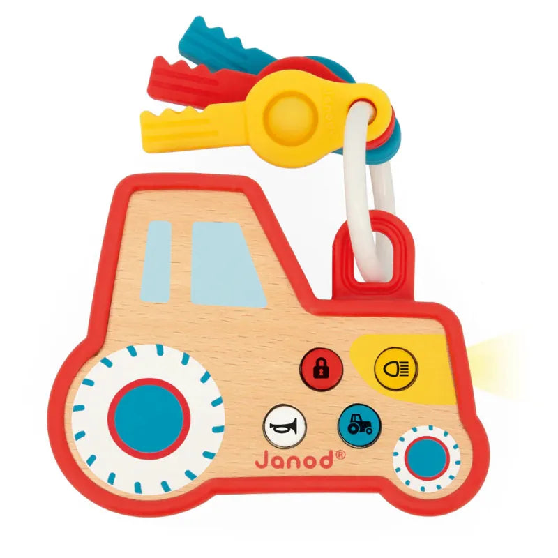 Juratoy Toddler Farm Sounds Tractor Key Ring