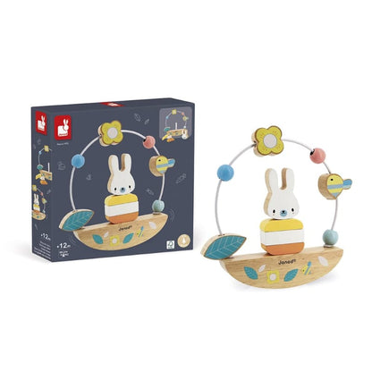 Juratoy Toddler Pure Bead Maze & Rocking Rabbit