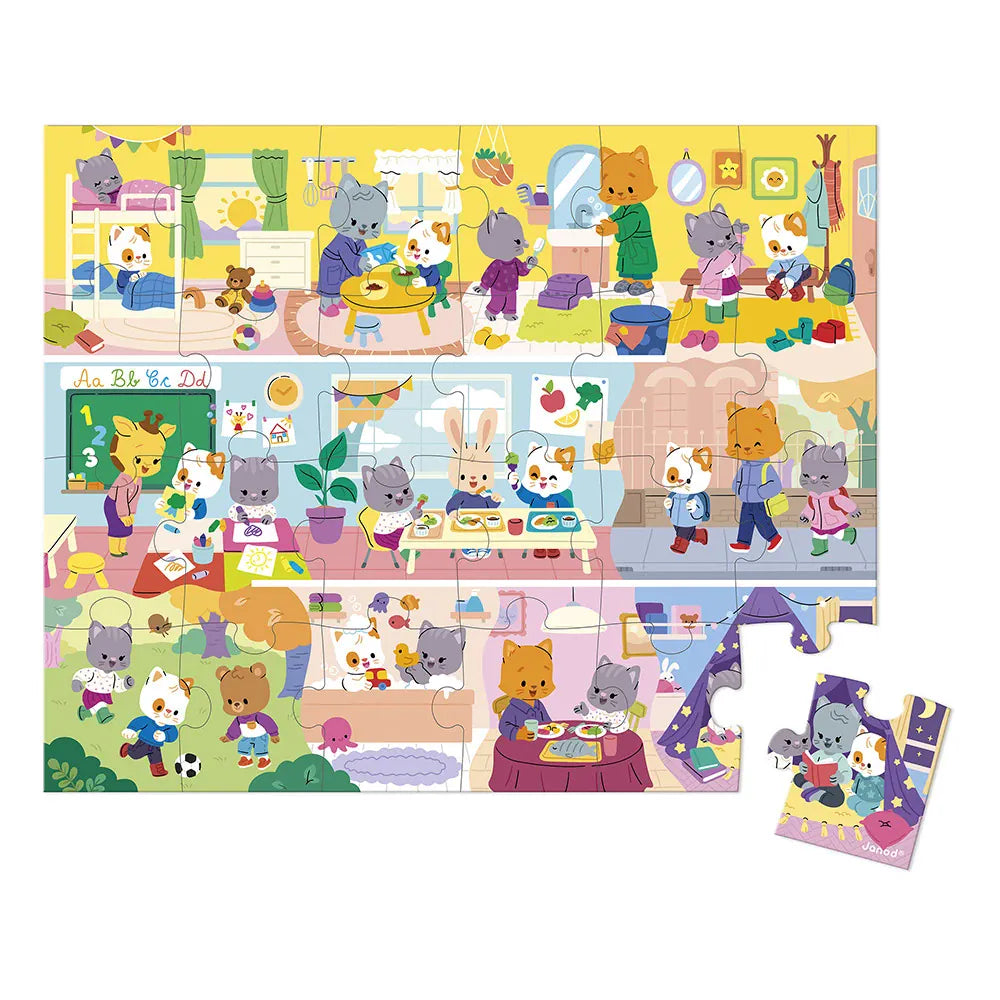 Juratoy Under 100 Piece Puzzles Daily Rituals 24 Piece Puzzle