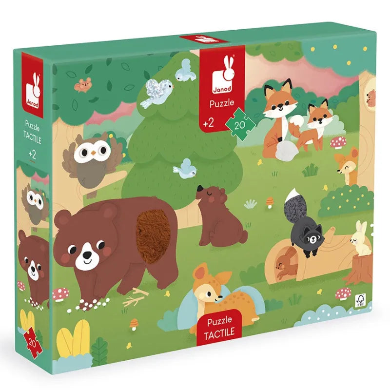 Juratoy Under 100 Piece Puzzles Forest  20 Piece Tactile Puzzle