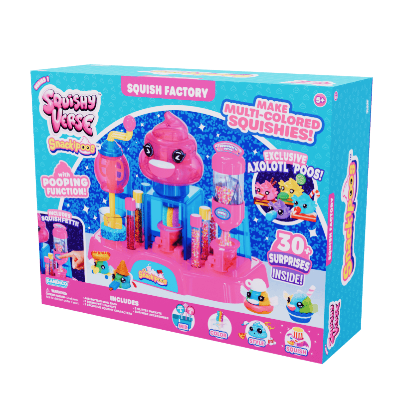 Kandico Gift Squishy Verse Snackipoos - Squish Factory Playset