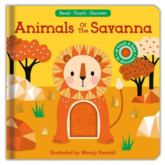 Kane Miller Touch & Feel Books Default Animals of the Savanna (Read, Touch, Discover)