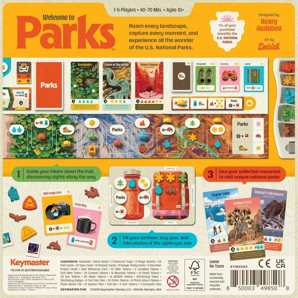 Keymaster Strategy Games Parks Game 2nd Edition
