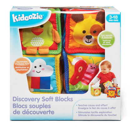 Kidoozie Infant Sensory Toys Discovery Soft Blocks