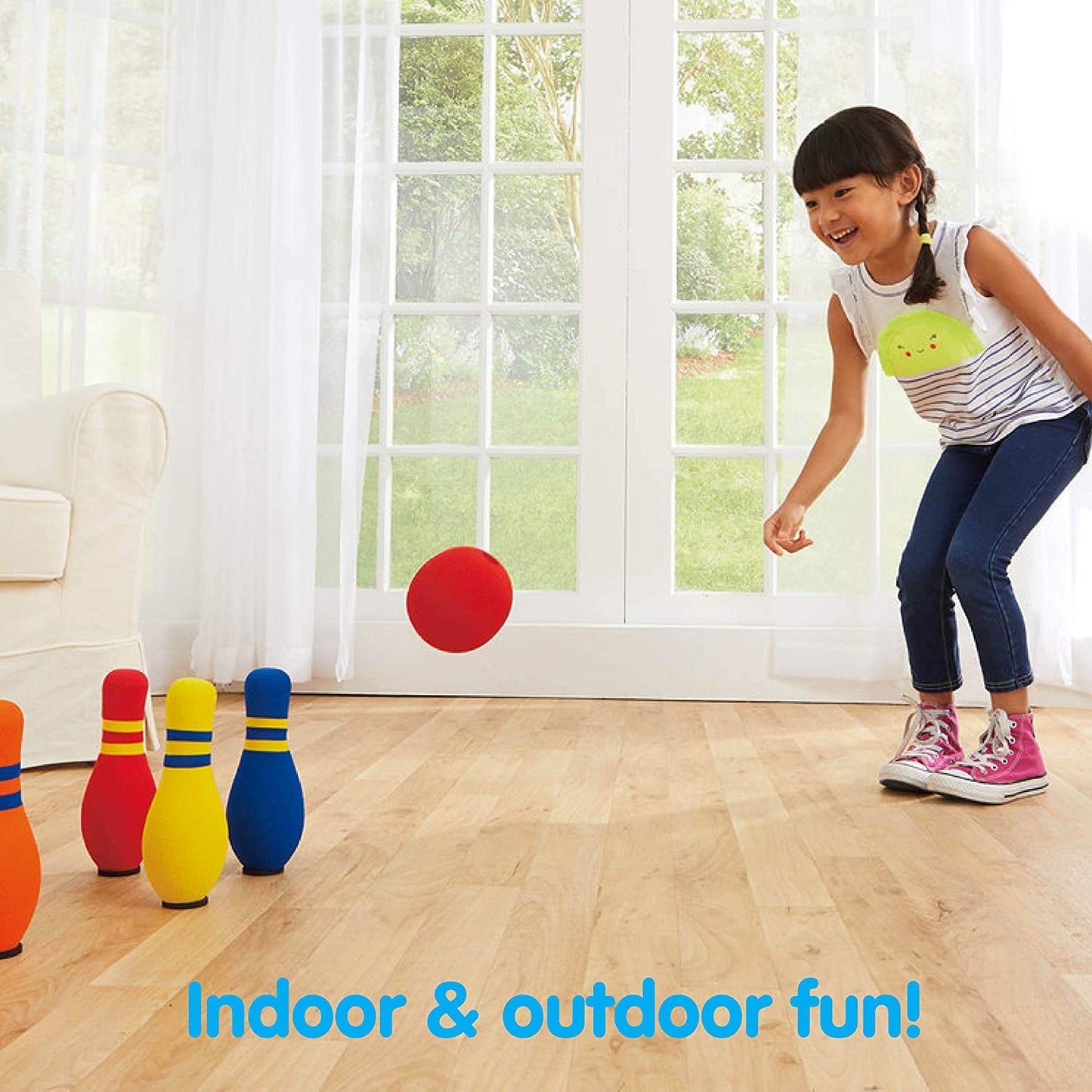Kidoozie Physical Play Games Six Pin Bowling Set