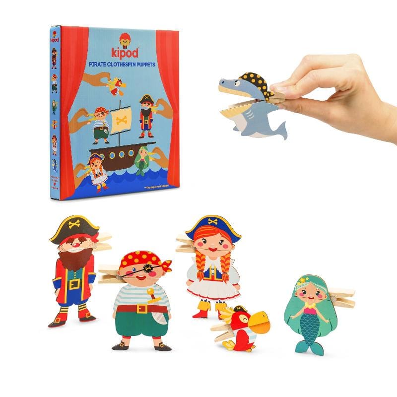 Kipod Art & Craft Activity Kits Default Clothespin Puppets - Pirate