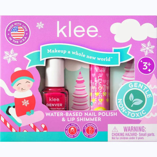Klee Naturals Dress Up Accessories Klee Naturals Nail Polish & Lip Shimmer Set - Angels' Skates