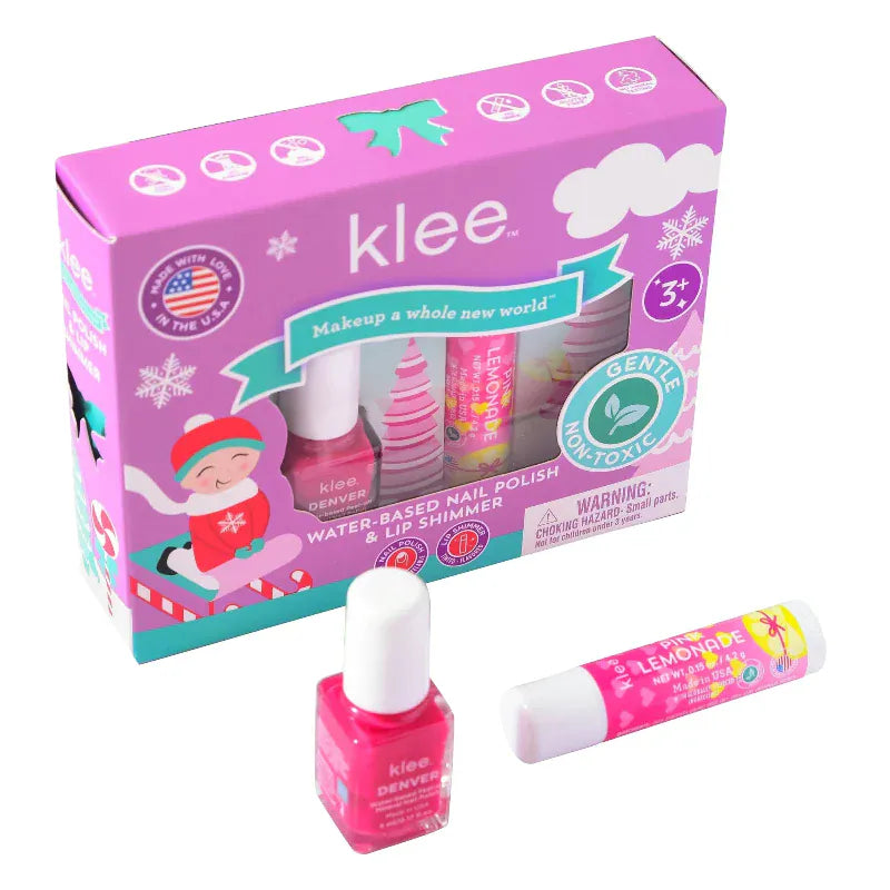 Klee Naturals Dress Up Accessories Klee Naturals Nail Polish & Lip Shimmer Set - Angels' Skates