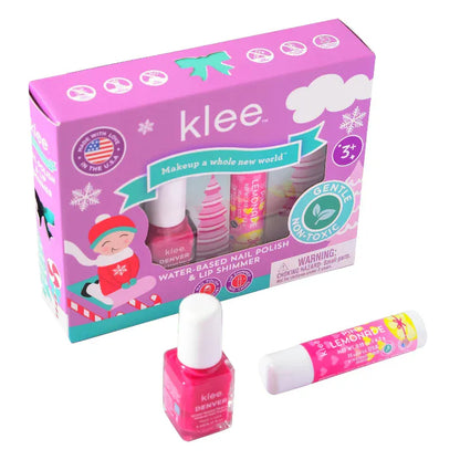 Klee Naturals Dress Up Accessories Klee Naturals Nail Polish & Lip Shimmer Set - Angels' Skates