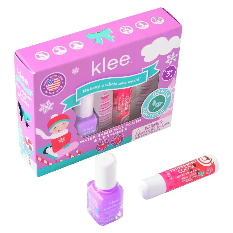 Klee Naturals Dress Up Accessories Klee Naturals Nail Polish & Lip Shimmer Set - Elves' Sleds