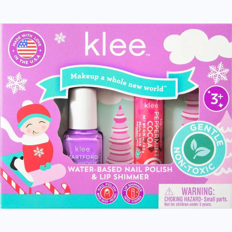 Klee Naturals Dress Up Accessories Klee Naturals Nail Polish & Lip Shimmer Set - Elves' Sleds