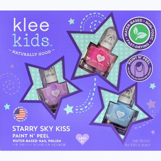 Klee Naturals Dress Up Accessories Klee Naturals Nail Polish Set - Starry Sky Kiss