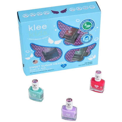 Klee Naturals Dress Up Accessories Water Based Nail Polish Set - Sweet Sugar Heaven 3 Piece Set